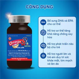 Thumbnail Viên Uống Omega 3 Vinh Gia Giàu DHA Hơn, Giúp Tăng Cường Sức Khỏe Mắt Và Trí Não, Đẹp Da (Hộp 100v) 3