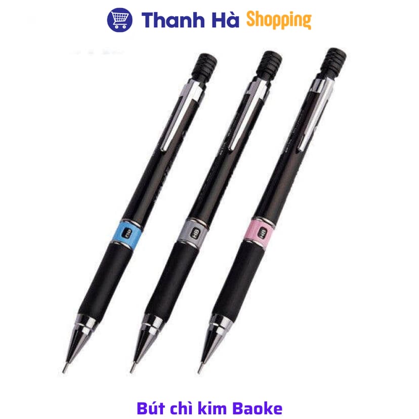 Ảnh Bút chì kim Baoke ZD107 0.5mm - ZD105 0.7mm, bút viết chì kim bấm cơ khí 2B 1