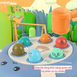 Thumbnail Bộ Đồ Chơi Đập Chuột Pakey 6 Hình Thú Ngộ Nghĩnh Kích Thích Quan Sát & Phản Xạ Cho Bé 3