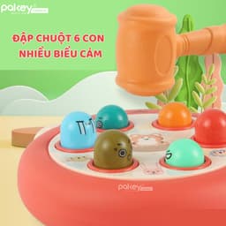 Thumbnail Bộ Đồ Chơi Đập Chuột Pakey 6 Hình Thú Ngộ Nghĩnh Kích Thích Quan Sát & Phản Xạ Cho Bé 1
