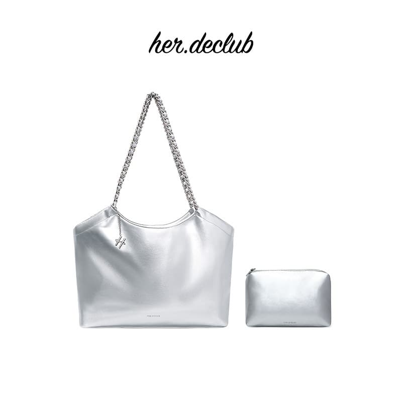 Ảnh Túi Her.declub Stella Shopper Bag Silver (Bạc) 1