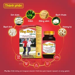 Thumbnail Viên Uống Vững Khớp Vinh Gia Giúp Giảm Sưng, Đau Nhức Xương Khớp Do Viêm, Thoái Hóa Khớp (60v/ Hộp) 2