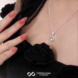 Thumbnail Dây chuyền bạc KYDOPAL đính đá cao cấp trang sức bạc nữ sang trọng 925 - 9C1 4