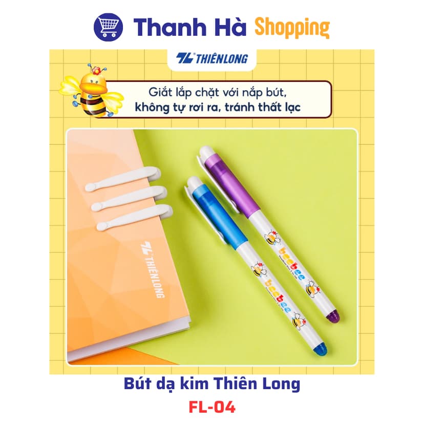 Ảnh Bút dạ kim Thiên Long Bebe FL-04 màu tím 2