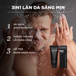 Thumbnail Sữa rửa mặt nam 2 in 1 nguyên liệu châu Âu SIRMEN Europe Gentlemen cao cấp 100g chiết xuất tự nhiên công nghệ EU-Nano 4