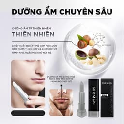Thumbnail Son dưỡng nam 2 in 1 nguyên liệu châu Âu SIRMEN Europe Gentlemen dòng cao cấp 4.2g chiết xuất tự nhiên công nghệ EU-Nano 2