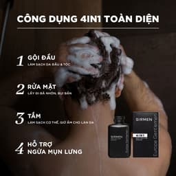 Thumbnail Combo MONACO EUROPE gồm Sữa tắm gội nam 350g và Dầu gội nam 320g nguyên liệu châu Âu SIRMEN Europe Gentlemen cao cấp 4