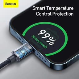 Thumbnail Cáp sạc nhanh 20W Baseus Crystal Shine Dây dù PD20W chống đứt gãy cho Phone 13 14 12 11... 1