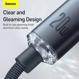 Thumbnail Cáp sạc nhanh 20W Baseus Crystal Shine Dây dù PD20W chống đứt gãy cho Phone 13 14 12 11... 4