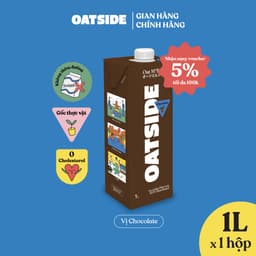Thumbnail Sữa yến mạch OATSIDE Chocolate vị Sô-cô-la 1L - Không lactose, Đậm vị, Làm từ Cacao thật 1