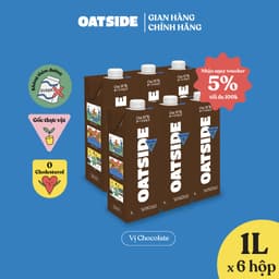 Thumbnail Sữa yến mạch OATSIDE Chocolate vị Sô-cô-la 1L x 6 - Không lactose, Đậm vị, Làm từ Cacao thật 1