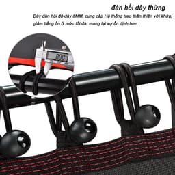 Thumbnail OneTwoFit Trampoline Tấm bạt lò xo Có tay cầm Thiết bị thể thao thể dục 136cm điều chỉnh chiều cao 3