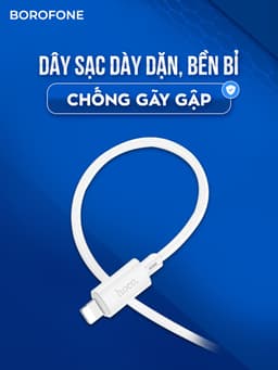 Thumbnail Dây cáp sạc nhanh IP Borofone CK6 TypeC to Light, hỗ trợ dòng sạc PD tối đa 20W, dài 1 mét 1