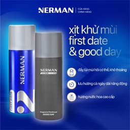 Thumbnail Xịt khử mùi nam giới hương nước hoa Good Day, First Date Nerman 100ml 3