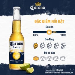 Thumbnail Bia Corona Extra nhập khẩu thùng 24 chai (300ml/chai) 1