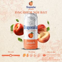 Thumbnail Bia Bỉ Hoegaarden Peach Thùng 12 Lon (500ml/Lon) Chính Hiệu - Hương Vị Đào 1