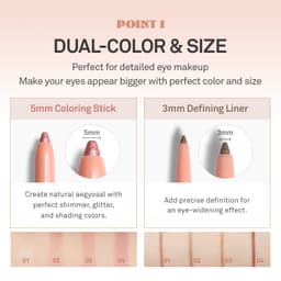 Thumbnail Kẻ Mắt 2 Đầu Đa Năng hince New Depth Dual Color Stick 0.8g 4