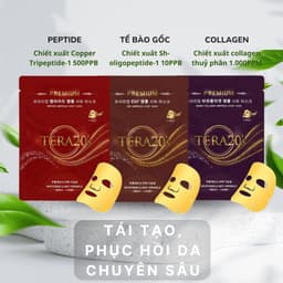 Thumbnail Hộp 8 miếng mặt nạ vàng cao cấp Tera20's tinh chất Ampoule sáng da, cấp ẩm, mờ sạm nám 30ml 4