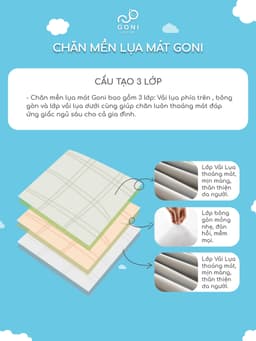 Thumbnail Chăn hè mền lụa mát Goni làm mát tự nhiên kích thước 1m5 x 2m, 2m x 2m3 3