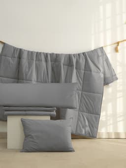 Thumbnail Ruột chăn mền bông gòn Goni màu trắng, xám / Kích thước 1m5 x 2m, 2m x 2m3 3