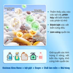 Thumbnail Bột tẩy vết bẩn đa năng Ximo bột tẩy trắng quần áo, đồ gia dụng - sạch như mới 350g 4
