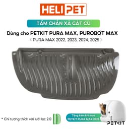 Thumbnail Tấm Chắn Xả Cát Cũ PETKIT 2.0 Màu Đen Bóng Có Từ Tính Dùng Cho Pura Max 2025 2