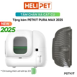 Thumbnail Tấm Chắn Xả Cát Cũ PETKIT 2.0 Màu Đen Bóng Có Từ Tính Dùng Cho Pura Max 2025 1