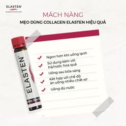 Thumbnail Collagen Elasten Giúp Da Căng Mịn Tăng Đàn Hồi Giảm Lão Hóa Tóc Chắc Khỏe Hộp 28 ống 25ml 3