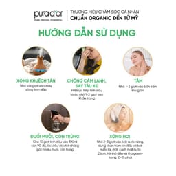 Thumbnail Tinh dầu Sả Chanh hữu cơ nguyên chất PURA D’OR Therapeutic Grade Lemongrass Essential Oil 10ml 3