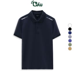 Thumbnail Áo thun nam POLO GẤU 194 Trơn Unisex vải cá sấu Poly co dãn 4 chiều dày dặn form gerular fit - PL PP13 1