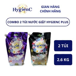 Thumbnail Combo 2 Túi Nước Giặt Xả HygienC Plus 2.6Kg/Túi Đậm Đặc Hương Nước Hoa Làm Sạch Vết Bẩn 2