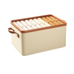 Thumbnail Hộp bảo quản quần áo có viền màu nude, màu xám, có hai size nhỏ, lớn| Index Living Mall | Nội thất Thái Lan 2