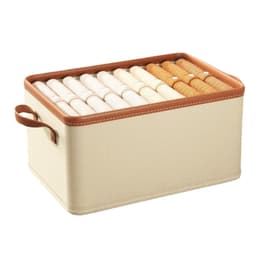 Thumbnail Hộp bảo quản quần áo có viền màu nude, màu xám, có hai size nhỏ, lớn| Index Living Mall | Nội thất Thái Lan 3