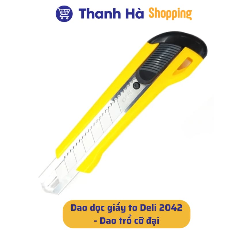 Ảnh Dao rọc giấy to Deli 2042 và Lưỡi dao rọc giấy to Deli 2011.png 3