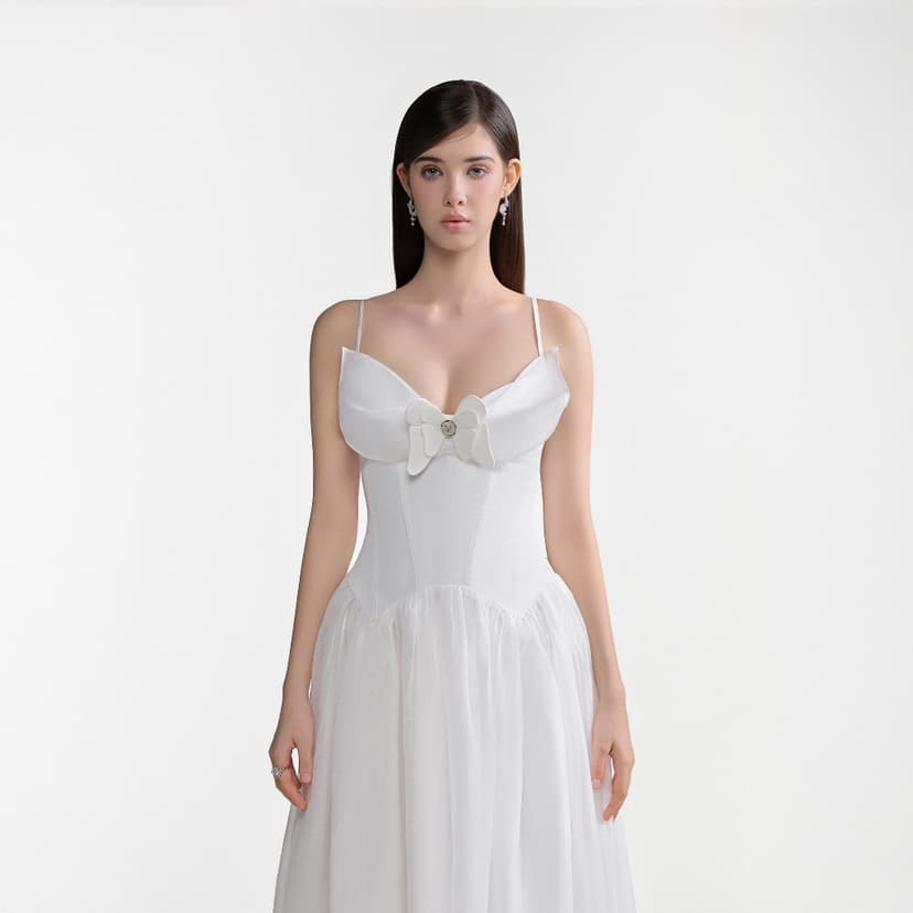Ảnh DEAR JOSÉ - Đầm dài cánh bướm trắng - Papillon 3
