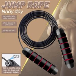 Thumbnail M [MALL]COMBO DÂY NHẢY JR100 CAO CẤP VÀ KÌM BÓP LỰC  ĐEN XÁM CÓ BỘ ĐẾM, MỨC CĂNG LỰC TỪ 5KG ĐẾN 60KG 2
