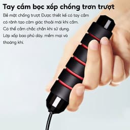 Thumbnail M [MALL]COMBO DÂY NHẢY JR100 CAO CẤP VÀ KÌM BÓP LỰC  ĐEN XÁM CÓ BỘ ĐẾM, MỨC CĂNG LỰC TỪ 5KG ĐẾN 60KG 4