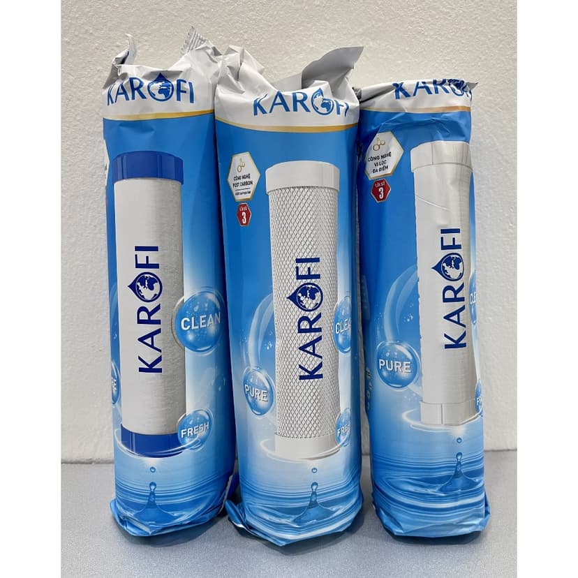 Ảnh Bộ Lõi Lọc Smax Duo Karofi 123 Với Lõi Số 2 CTO (Lõi Lưới) Dùng Cho Các Dòng Máy Ss038, U03, U05, U95, P95, OP1310, O07 4