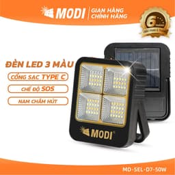 Thumbnail Đèn LED Năng Lượng Mặt Trời Cầm Tay Đa Năng MODI SOLAR Đổi Màu Ánh Sáng, Nhỏ Gọn Tiện Lợi 1