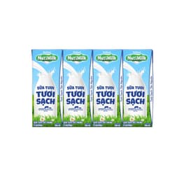 Thumbnail NutiMilk Sữa Tươi Tươi Sạch Ít Đường Hộp 180ml Thùng 24 Hộp (180ml x 24 hộp) 1