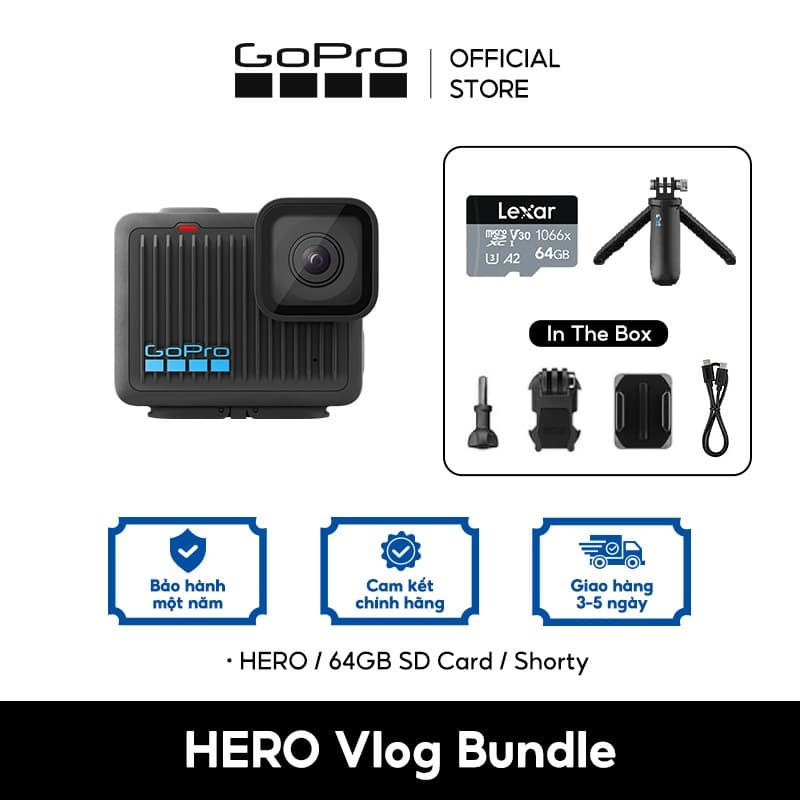 Ảnh GoPro HERO - Camera hành động chống nước mini, video 4K30/25, ảnh 12MP, chống nước lên đến 5 m 2