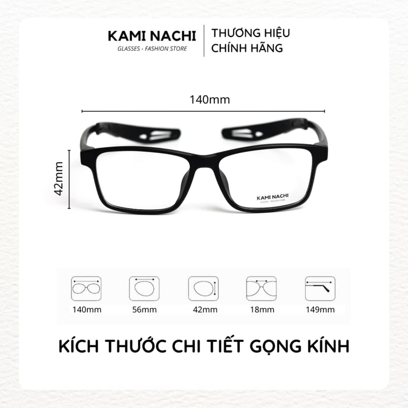 Ảnh Gọng kính thể thao nâng cấp KAMI NACHI chuyên dụng cho người chơi thể thao, đá banh, bóng rổ 1