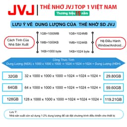 Thumbnail Thẻ Nhớ SD 32GB JVJ Ultimate Class 10 -Chuyên Dụng Cho Máy Ảnh, Máy Tính -Tốc Độ Lên Đến 100Mb/s -Bảo Hành 9 Năm 1 Đổi 1 2
