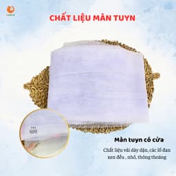 Thumbnail Màn Cũi Cho Bé GOLDCAT Và Cây Treo, Mắt Lưới Thoáng Khí Chống Muỗi Và Trùng,Khung Treo Tăng Chỉnh Độ Cao Thông Minh 4