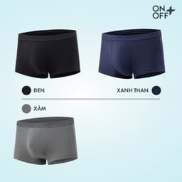 Thumbnail Pack tiện lợi 5 quần lót nam cotton Mỹ ONOFF dáng trunk êm nhẹ, kháng khuẩn - 18UO24A324 4