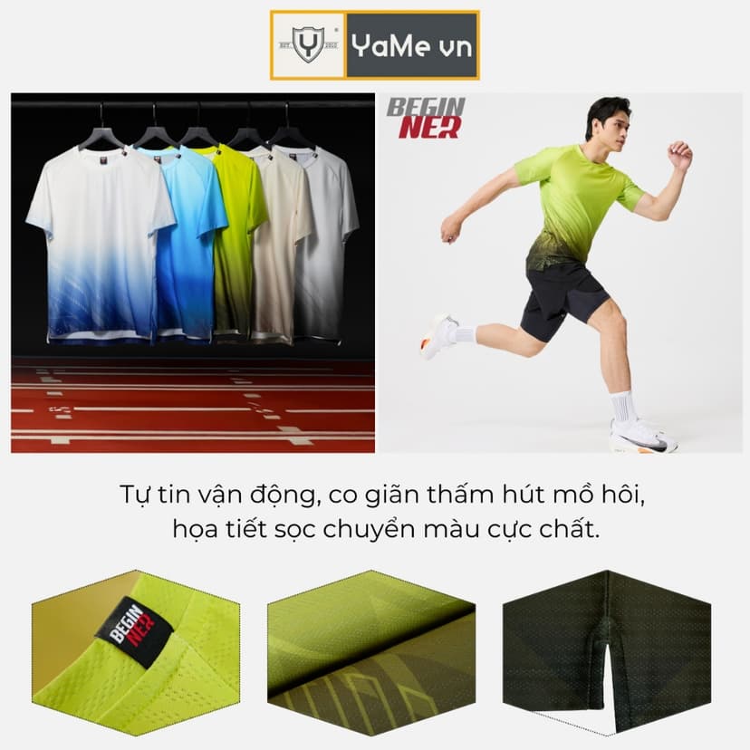 Ảnh Áo thun Vải Biết Thở, phù hợp với người chơi thể thao chuyên nghiệp, Thoáng mát vượt trội Y2010 Beginner 24005 1