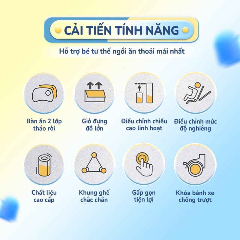 Ảnh Ghế ăn dặm cao cấp Chilux Grow D - Đồng hành cùng mẹ - Bé khỏe, ăn ngon 2