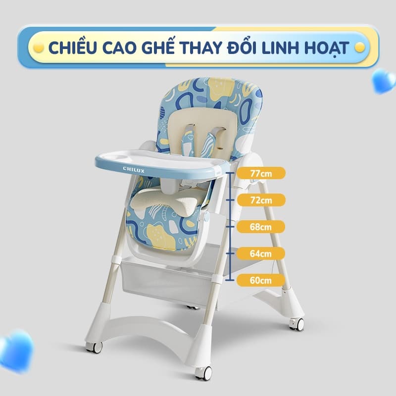 Ảnh Ghế ăn dặm cao cấp Chilux Grow D - Đồng hành cùng mẹ - Bé khỏe, ăn ngon 4