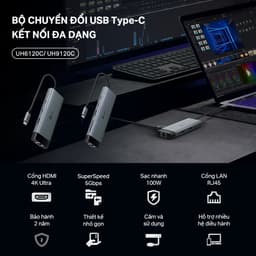 Thumbnail Bộ HUB USB Type C TP-Link UH5020C / UH6120C / UH7020C / UH9120C nhiều cổng cho PC/Laptop 2