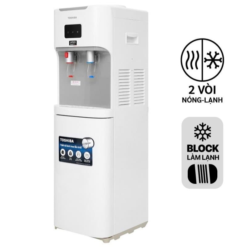 Ảnh Cây Nước Nóng Lạnh Bình Úp Toshiba RWF-W1664TV Thiết Kế Hiện Đại, 2 Màu Trắng Đen Ấn Tượng 4